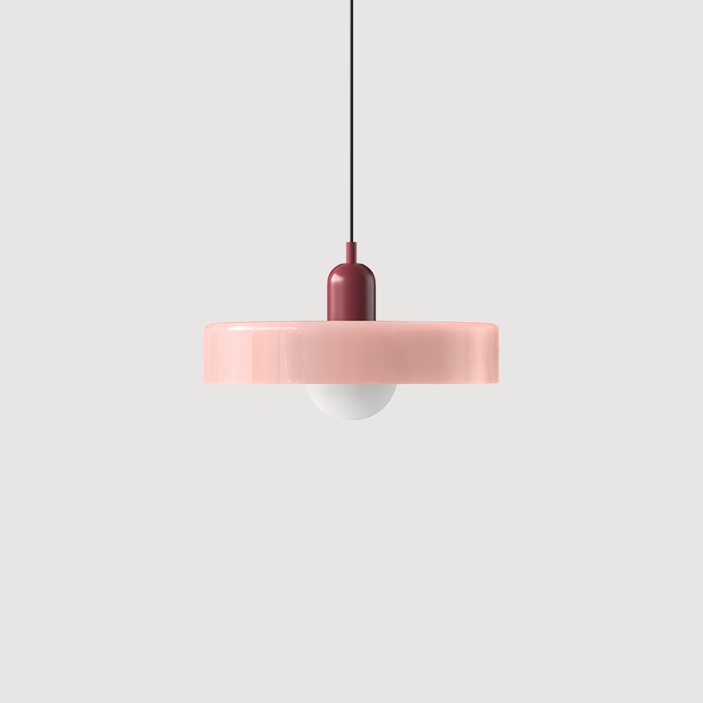 Bauhaus Bunte Glas Pendelleuchte - Moderne Designlampe für Wohnzimmer und Esszimmer | Karnz