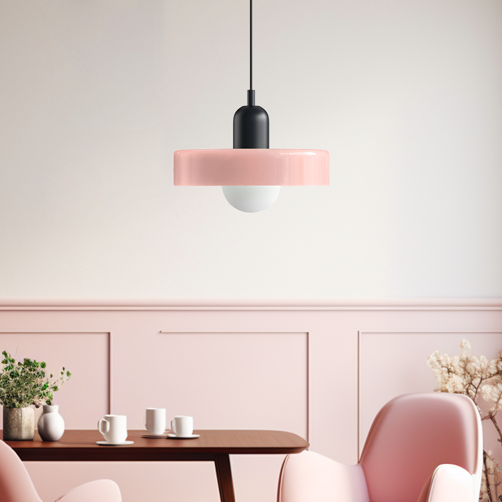 Bauhaus Bunte Glas Pendelleuchte - Moderne Designlampe für Wohnzimmer und Esszimmer | Karnz