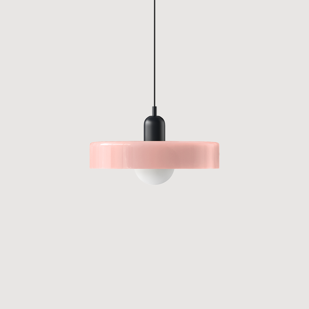 Bauhaus Bunte Glas Pendelleuchte - Moderne Designlampe für Wohnzimmer und Esszimmer | Karnz