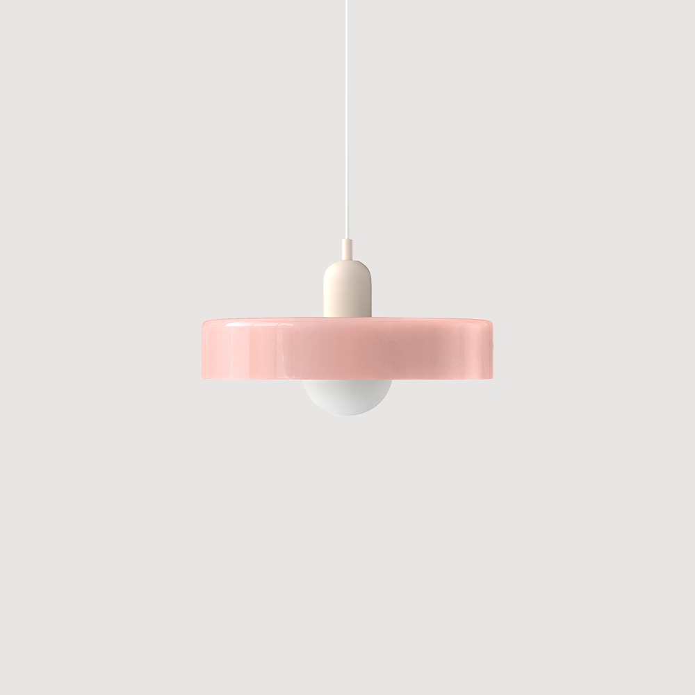 Bauhaus Bunte Glas Pendelleuchte - Moderne Designlampe für Wohnzimmer und Esszimmer | Karnz