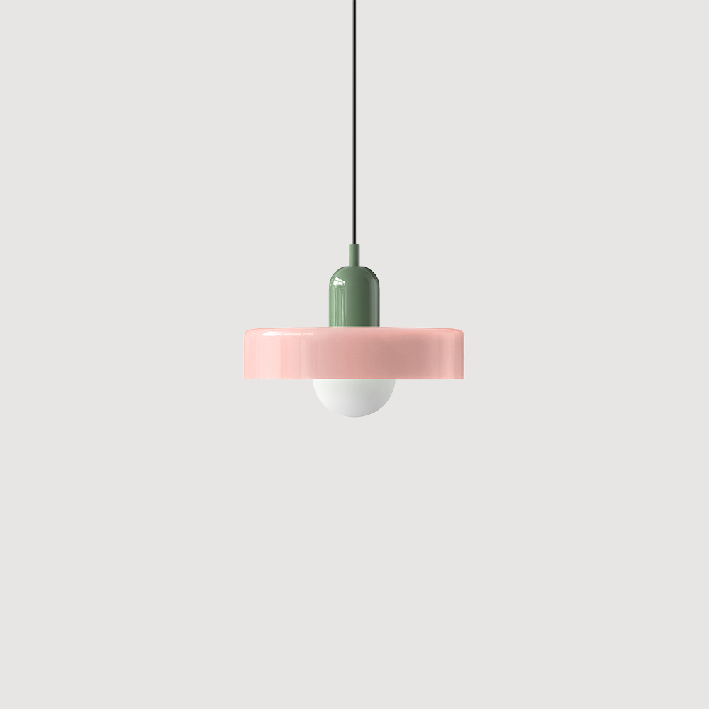 Bauhaus Bunte Glas Pendelleuchte - Moderne Designlampe für Wohnzimmer und Esszimmer | Karnz