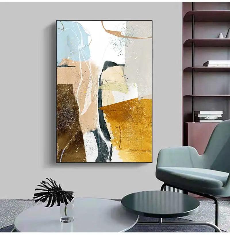 Farbige Erdige Töne Nordische Geomorphe Abstrakte Wandkunst Feinart Drucke Moderne Kunst Für Wohnzimmer Esszimmer Bilder Für Skandinavische Wohnkultur