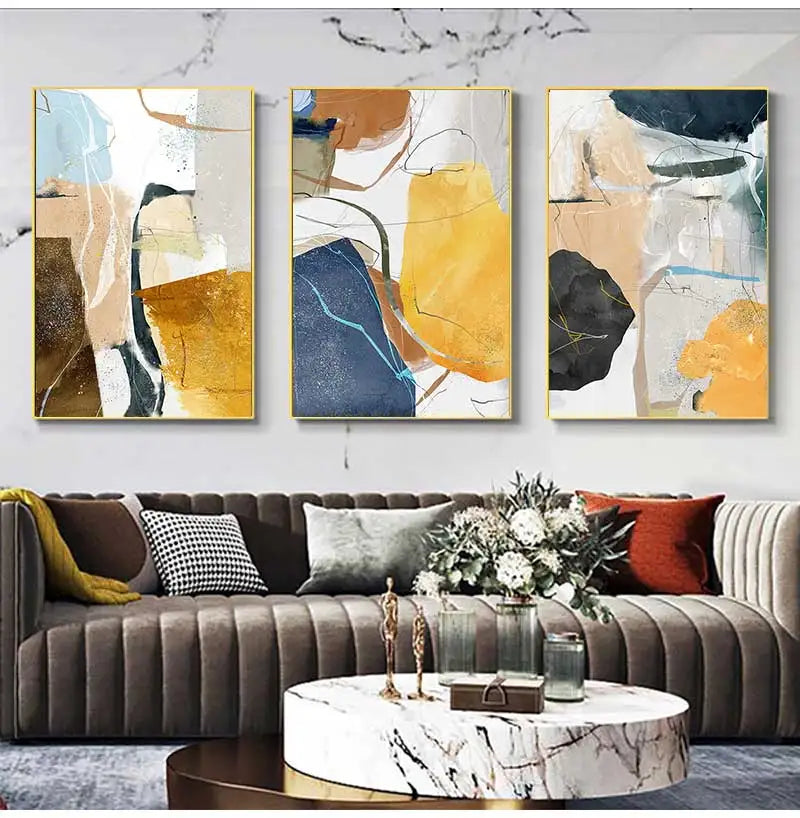 Farbige Erdige Töne Nordische Geomorphe Abstrakte Wandkunst Feinart Drucke Moderne Kunst Für Wohnzimmer Esszimmer Bilder Für Skandinavische Wohnkultur