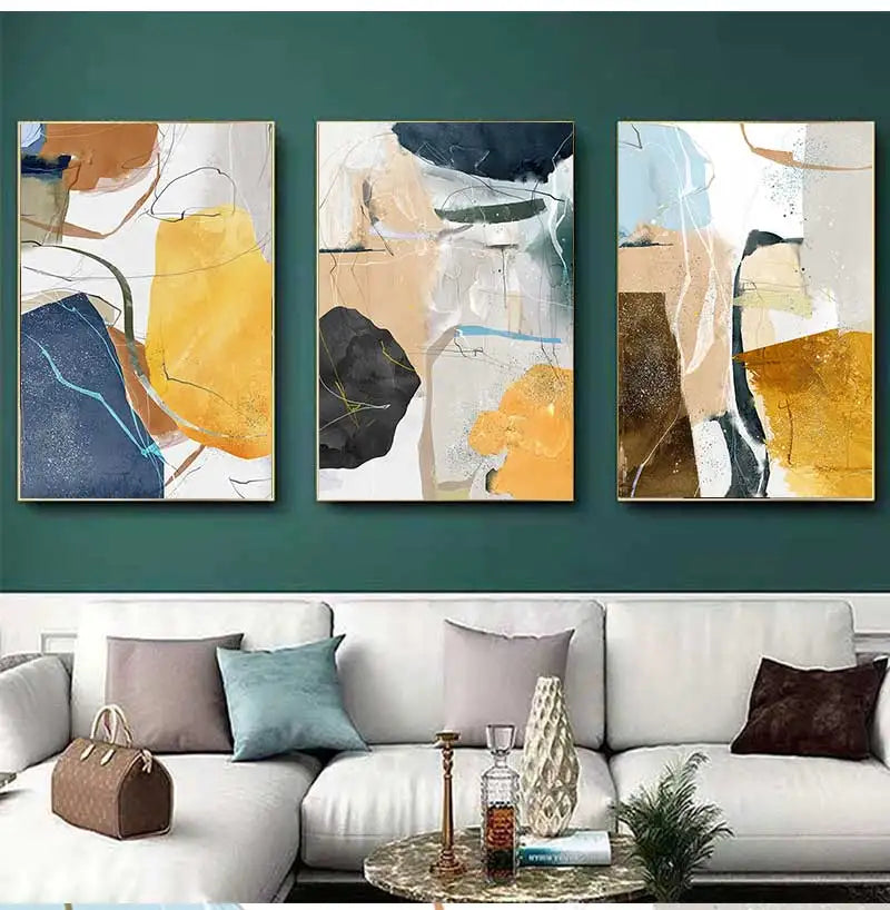 Farbige Erdige Töne Nordische Geomorphe Abstrakte Wandkunst Feinart Drucke Moderne Kunst Für Wohnzimmer Esszimmer Bilder Für Skandinavische Wohnkultur