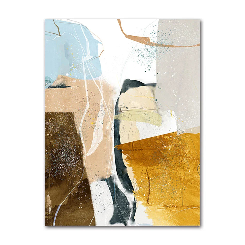 Farbige Erdige Töne Nordische Geomorphe Abstrakte Wandkunst Feinart Drucke Moderne Kunst Für Wohnzimmer Esszimmer Bilder Für Skandinavische Wohnkultur