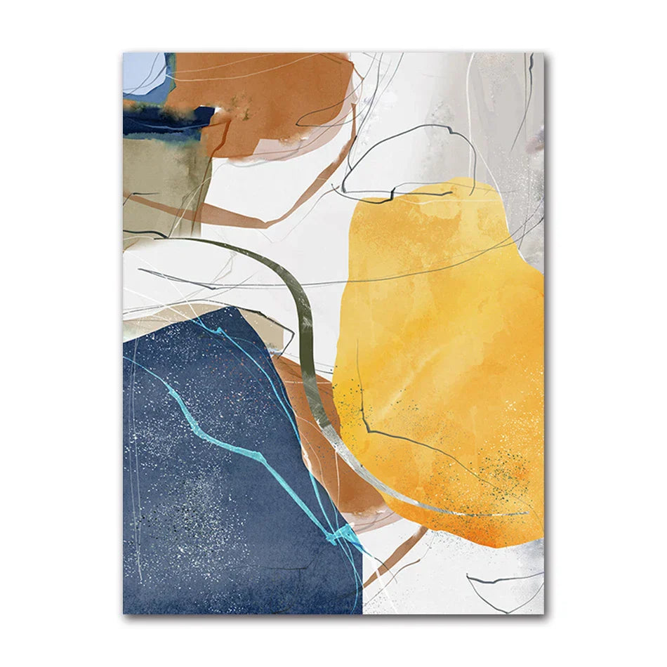 Farbige Erdige Töne Nordische Geomorphe Abstrakte Wandkunst Feinart Drucke Moderne Kunst Für Wohnzimmer Esszimmer Bilder Für Skandinavische Wohnkultur