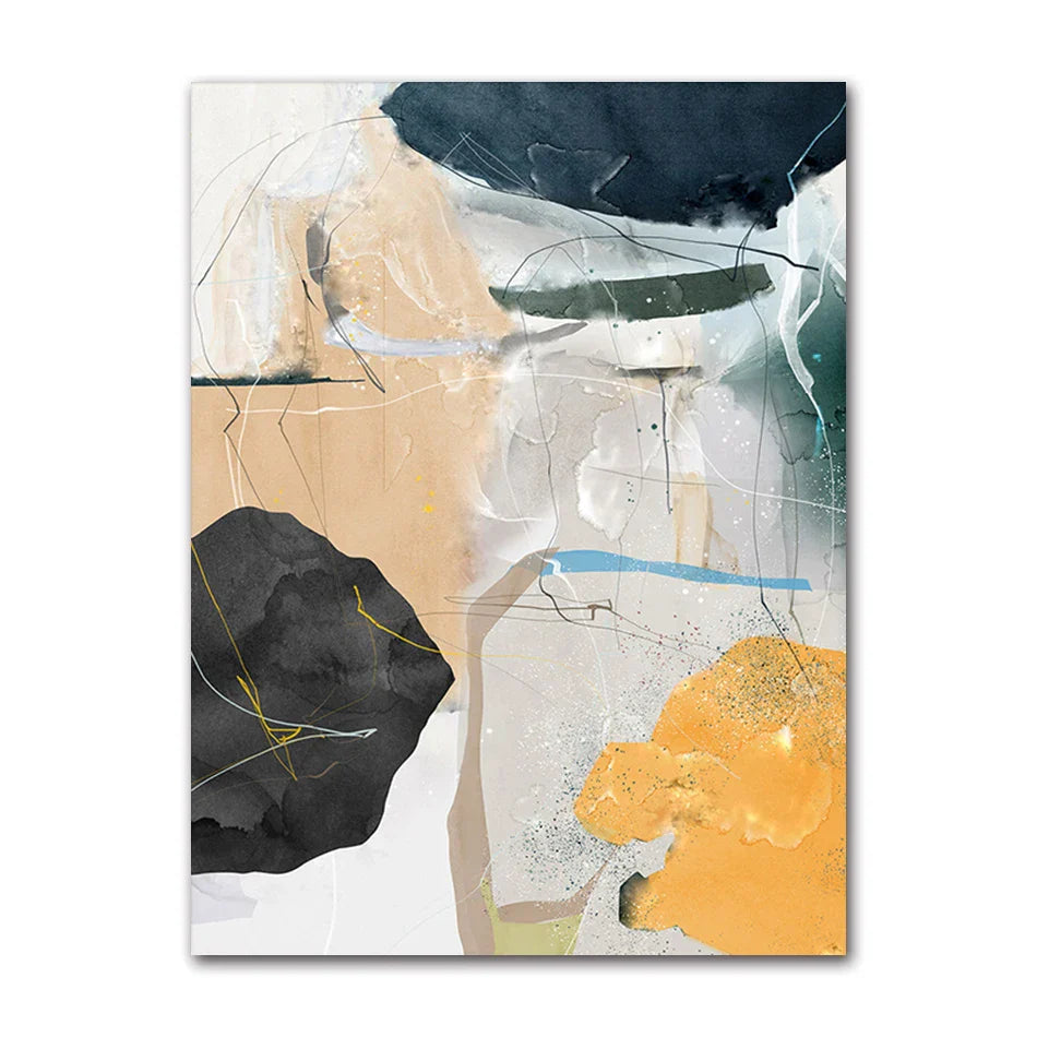 Farbige Erdige Töne Nordische Geomorphe Abstrakte Wandkunst Feinart Drucke Moderne Kunst Für Wohnzimmer Esszimmer Bilder Für Skandinavische Wohnkultur