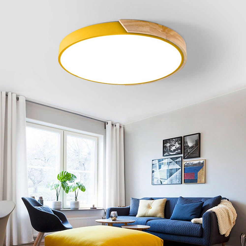 Bunte Runde LED-Deckenleuchte | Karnz