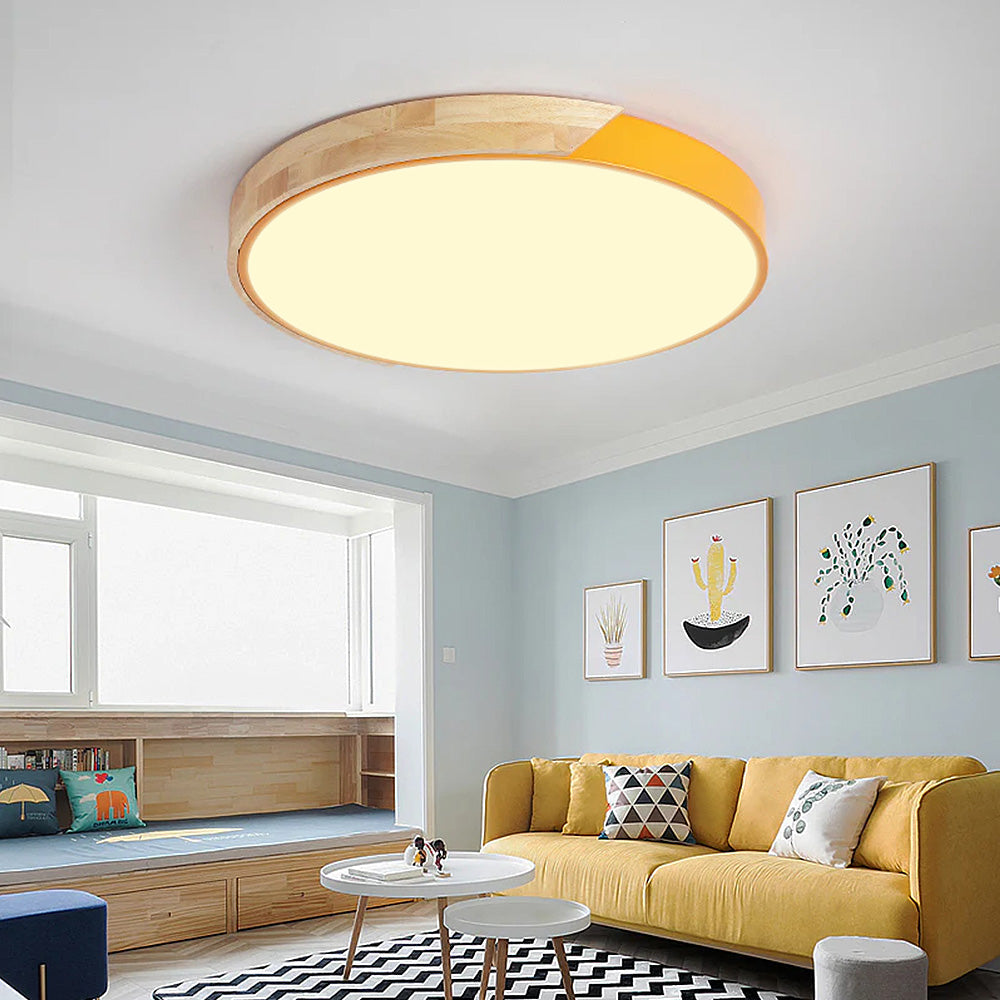 Bunte Runde LED-Deckenleuchte | Karnz