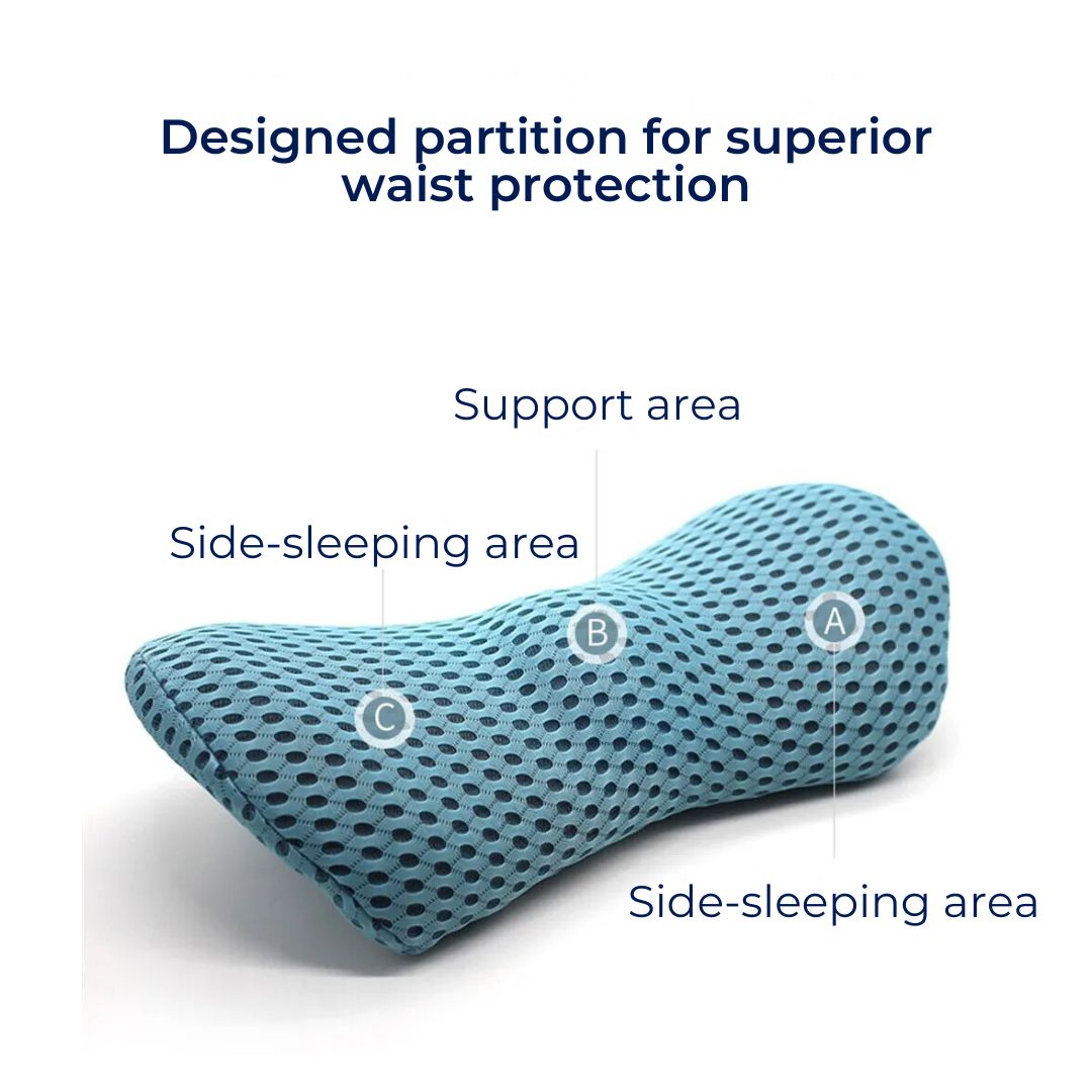 ComfortWave Lendenstützkissen | zur Linderung von Rückenschmerzen - Ergonomisches Design für Büro - Fahren und Zuhause verwenden Karnz