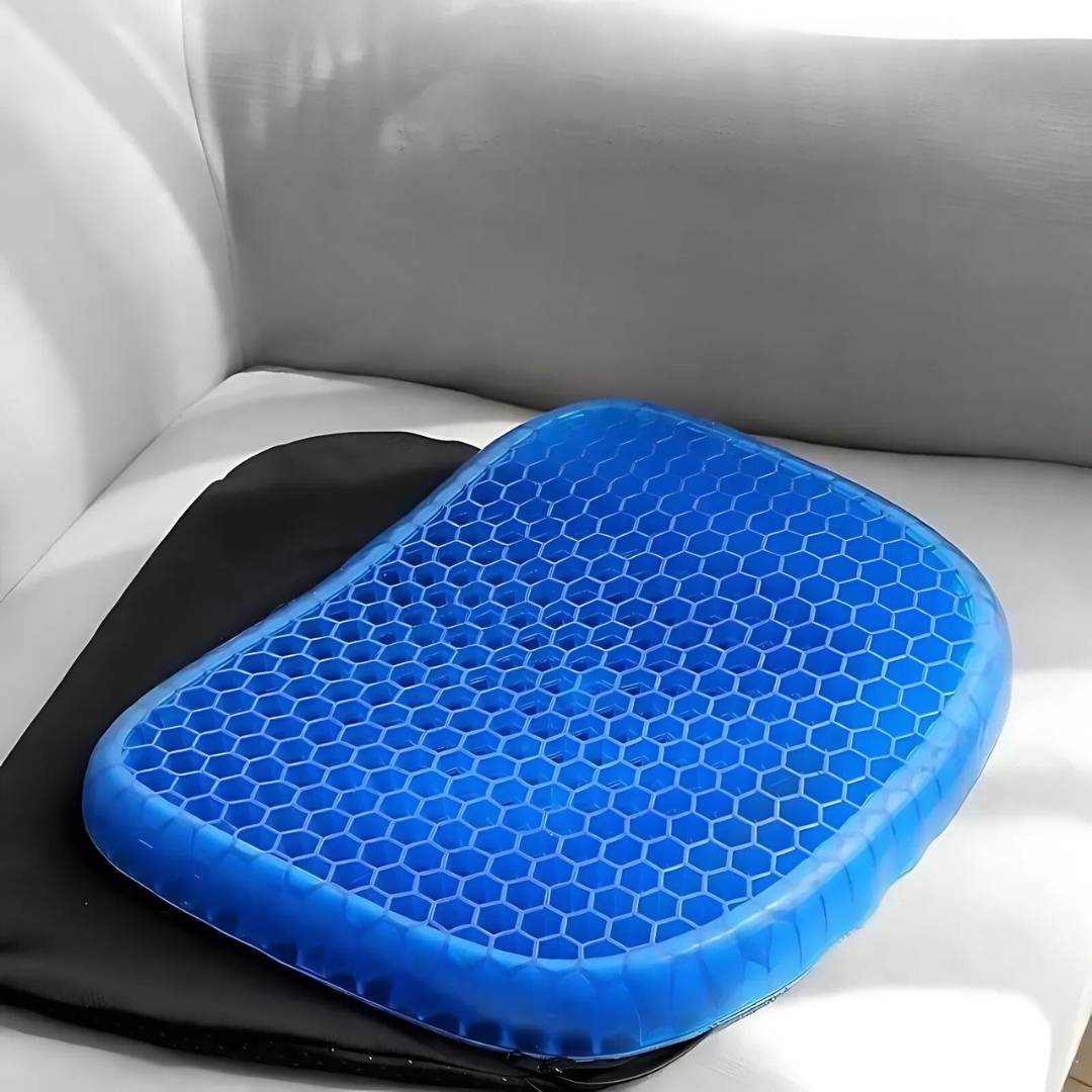 GelRelax Sitzkissen – Orthopädisches Gelkissen für Druckentlastung und Komfort | Karnz