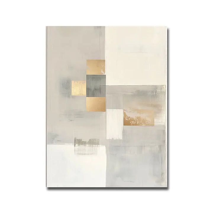 Zeitgenössische abstrakte geometrische Farbblock-Wandkunst feine Kunst-Leinwanddrucke neutrale Farbbilder für moderne Apartment-Wohnzimmer skandinavische Wohnkultur