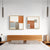 Zeitgenössische abstrakte orange-beige Farbblock-Wandkunst hochwertige Canvas-Drucke quadratisches Format Bilder für Wohnzimmer Schlafzimmer Kunst Dekor