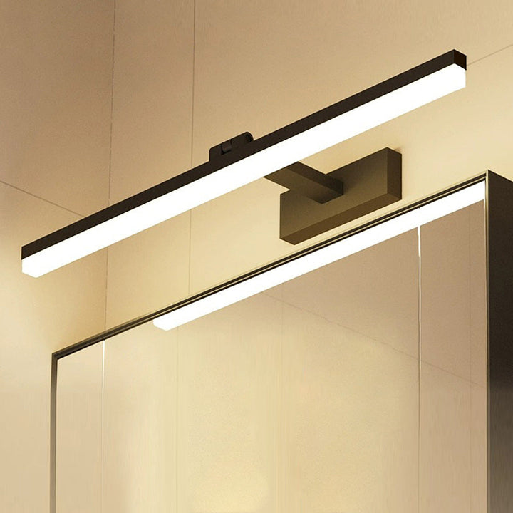 Zeitgenössisches schwarzes LED-Spiegel Badezimmer Vanity Light | Karnz