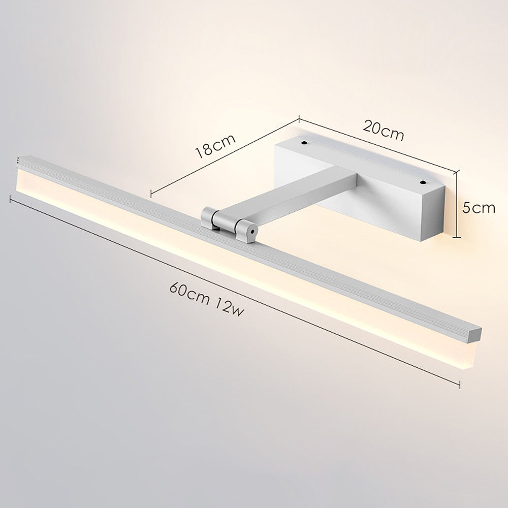Zeitgenössisches schwarzes LED-Spiegel Badezimmer Vanity Light | Karnz