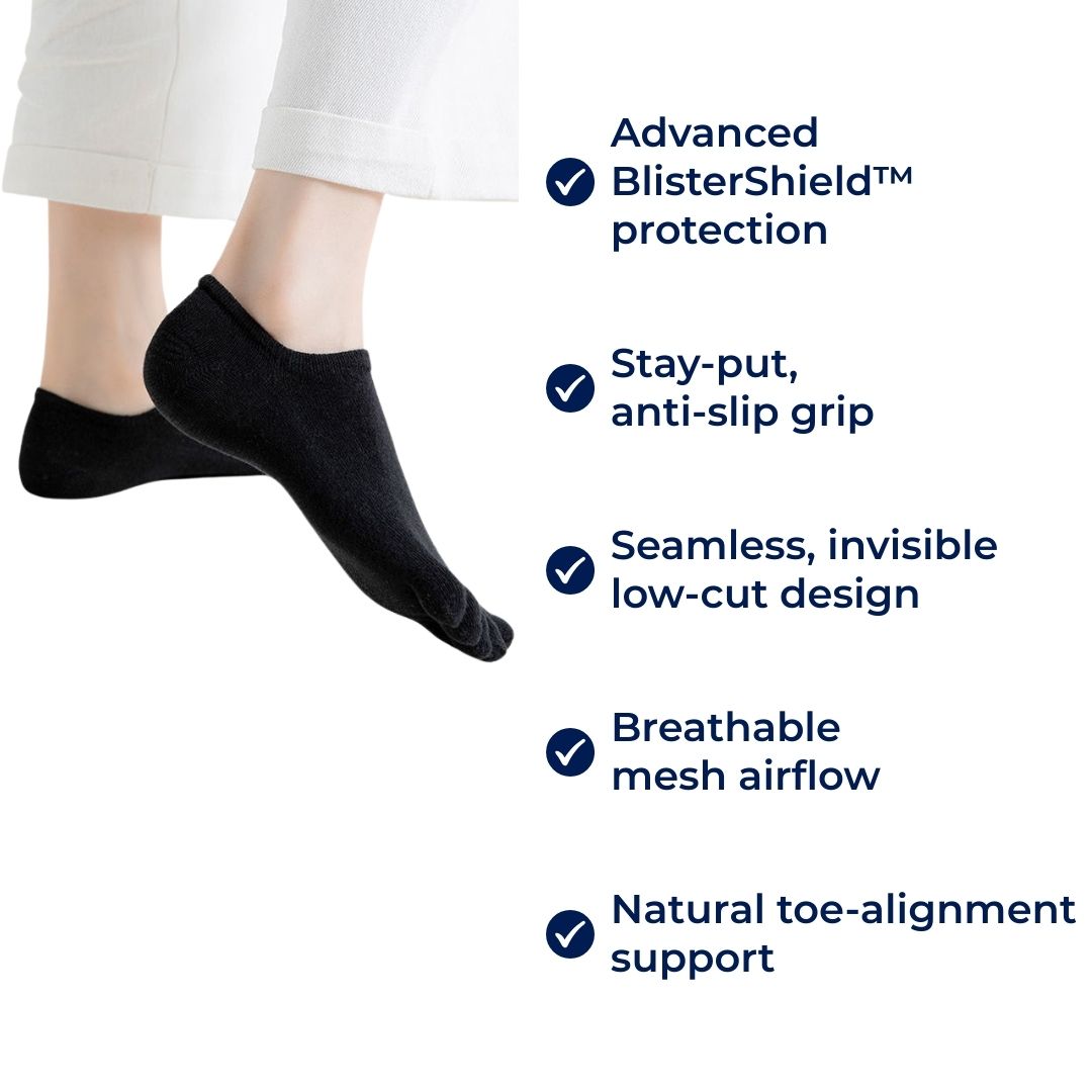 CoolStride | Unsichtbare No-Show Socken – Atmungsaktives rutschfestes Mesh – Unsichtbar niedriger Schnitt – Sommerkomfort für Frauen, Blasenprävention und den ganzen Tag Frische Karnz