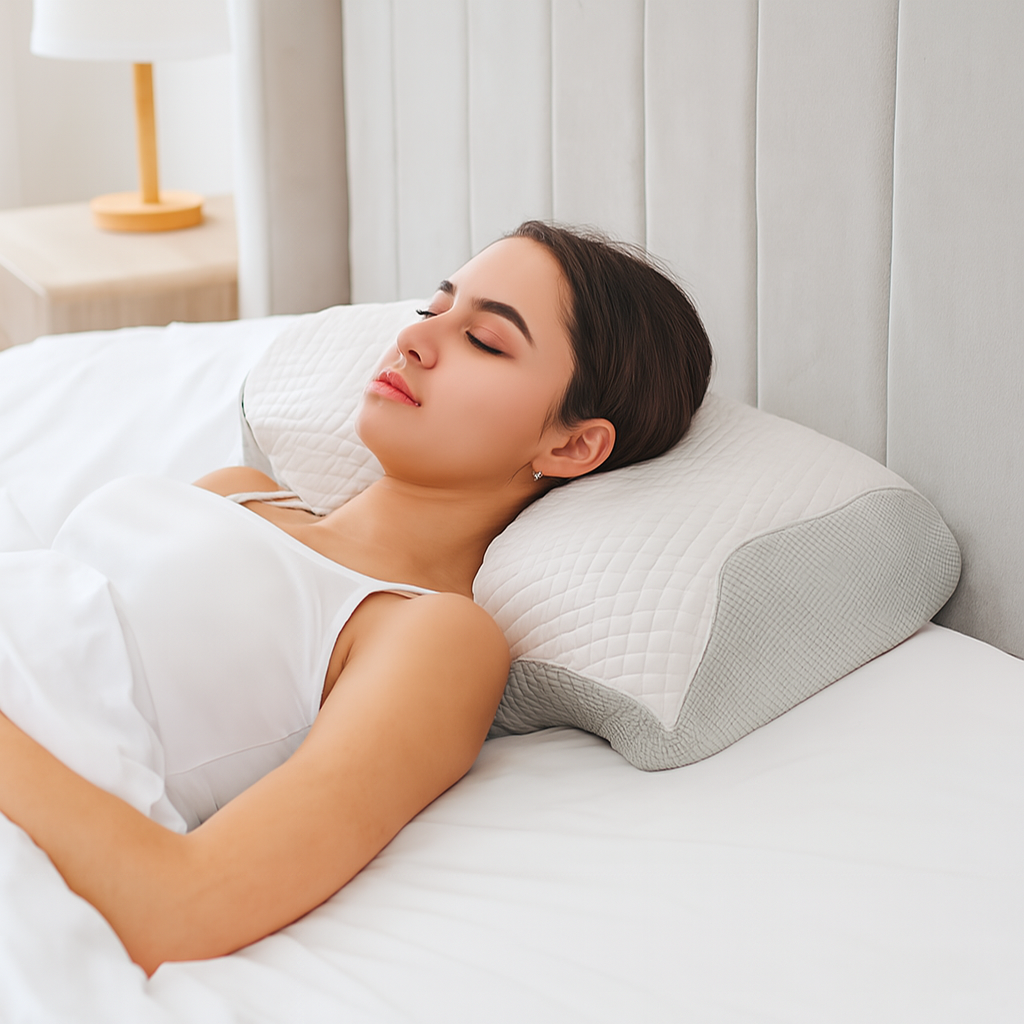 Orthopädisches Nacken- und Schulterkissen aus Memory-Schaum