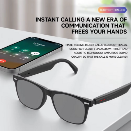 Intelligente Audio-Sonnenbrille mit Touch-Steuerung, KI-Sprachassistent und UV-Schutz