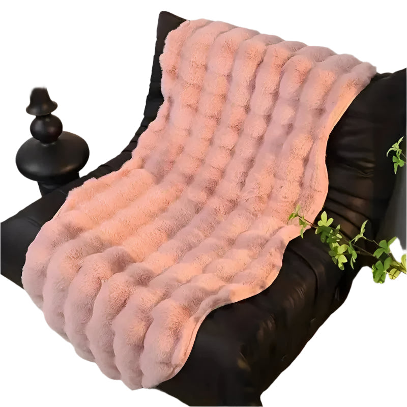 Ultra-weiche Plüschdecke mit rutschfester Rückseite Karnz