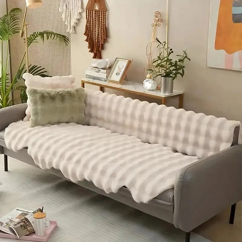 Ultra-weiche Plüschdecke mit rutschfester Rückseite Karnz