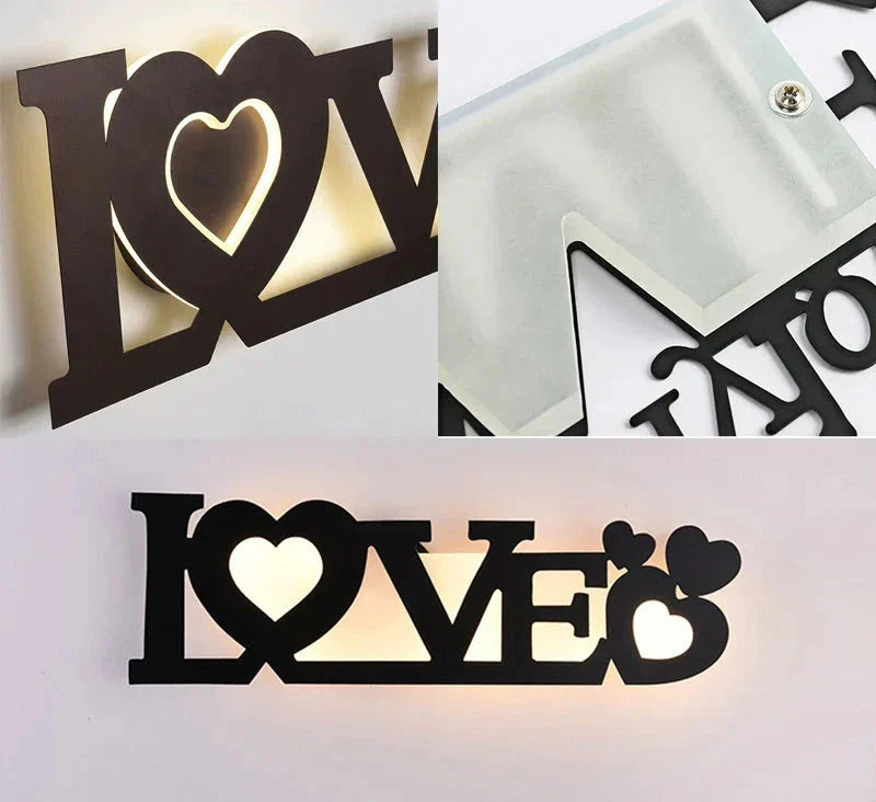 Moderne LED-Buchstabenlampe zur Wandmontage – Dekoratives Licht für Wohn- und Büros | Karnz