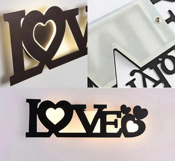 Moderne LED-Buchstabenlampe zur Wandmontage – Dekoratives Licht für Wohn- und Büros | Karnz