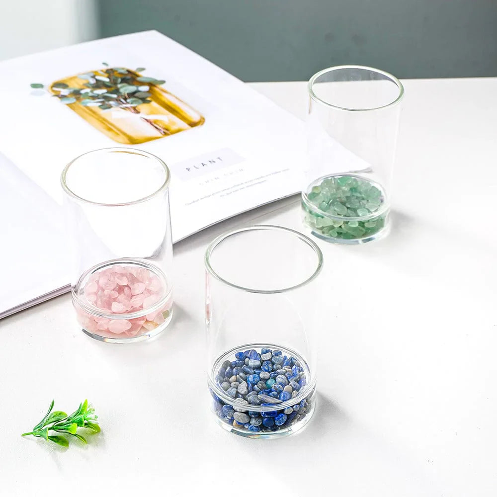 Kristall- kiesel Glas Krug Karnz