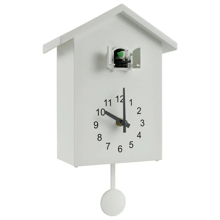 Kuckucksuhr mit Pendel, zierliche Kuckucksuhr mit Vogelmotiv, batteriebetrieben, Wanduhr für die Wohnzimmerdekoration