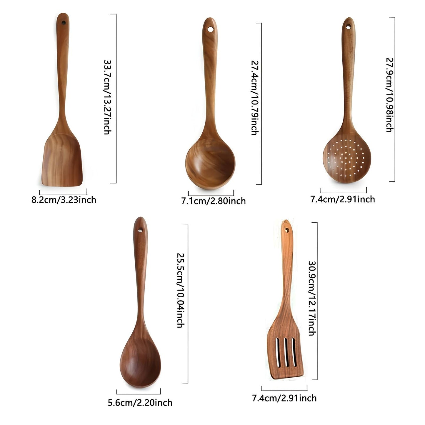 TeakChef 5-teiliges Küchenhilfe-Set – Hitzebeständig und Langlebig | Karnz