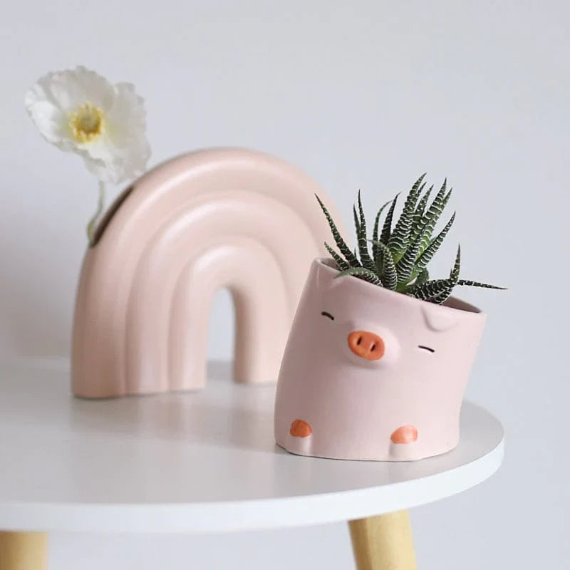 Niedlicher Cartoon Tier Blumenpot Schüssel