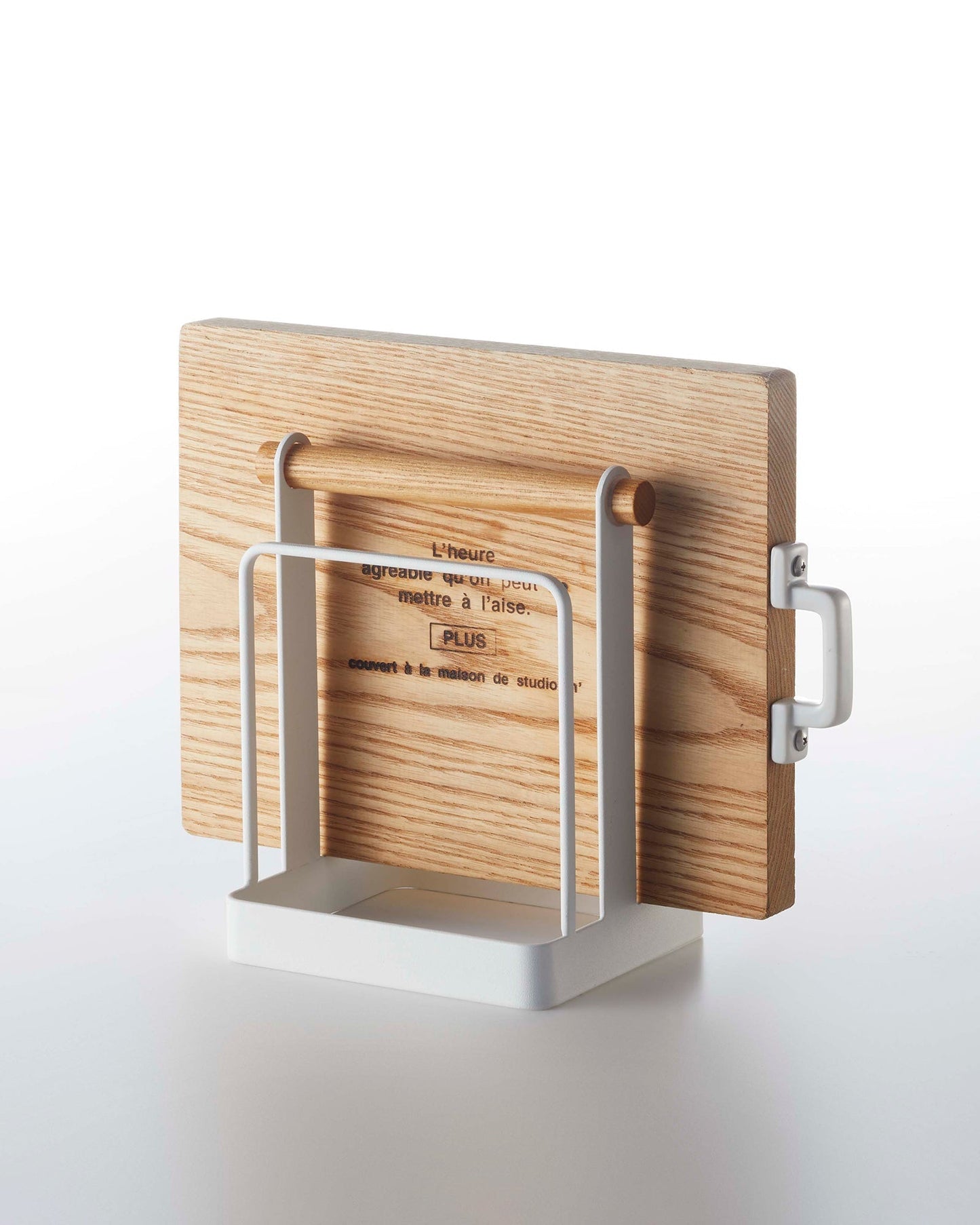 Schneidebrettständer – Stahl + Holz