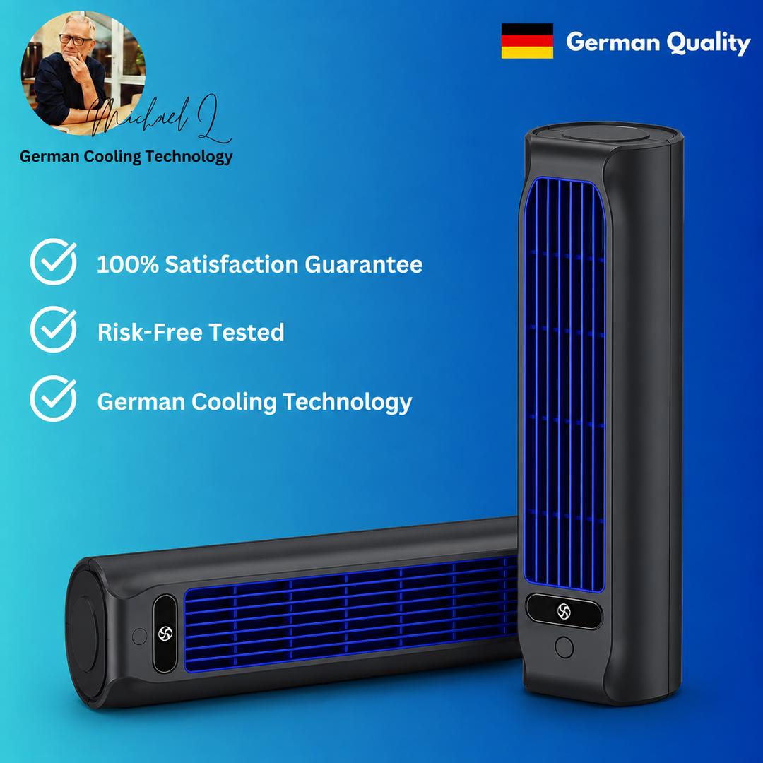 Tragbarer Klimaventilator mit Wandhalterung