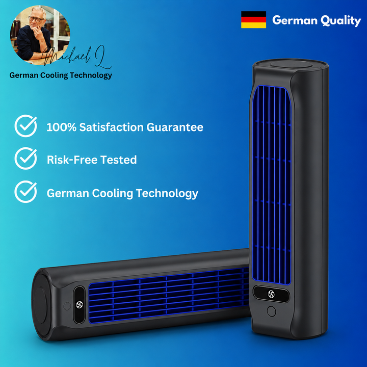 Tragbarer Klimaventilator mit Wandhalterung