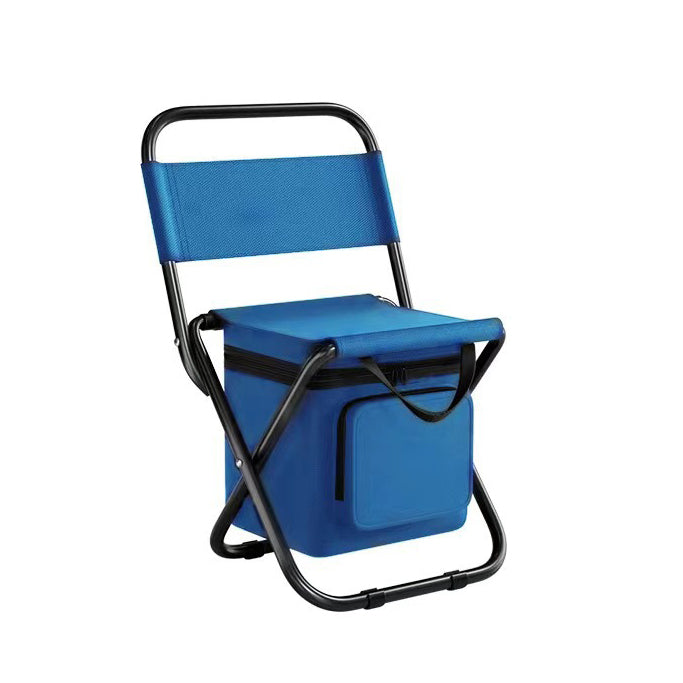 Zeitgenössischer Industrie Rechteckiger Oxford-Stoff Stahlrohr Klappstuhl Rückenlehne Armlehnlos Für Garten & Outdoor Terrasse | Karnz