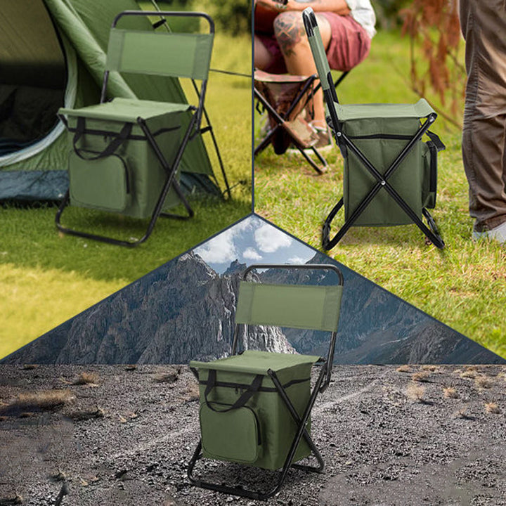 Zeitgenössischer Industrie Rechteckiger Oxford-Stoff Stahlrohr Klappstuhl Rückenlehne Armlehnlos Für Garten & Outdoor Terrasse | Karnz