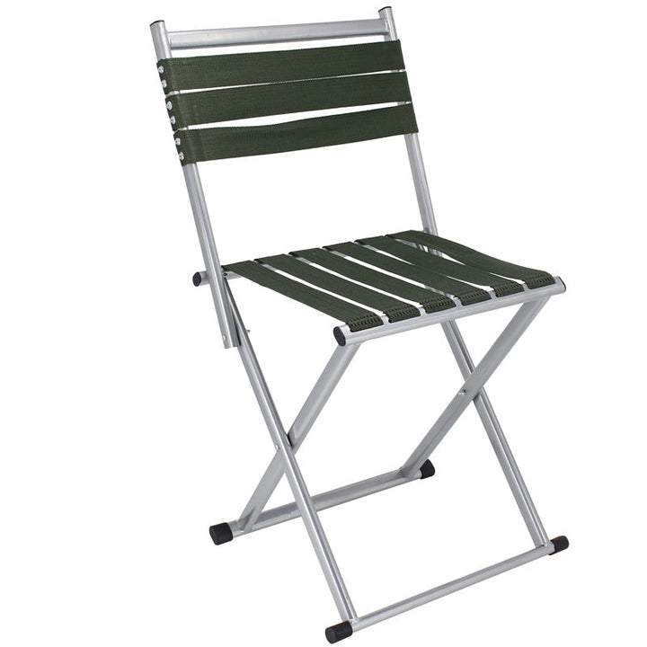 Zeitgenössischer nordischer quadratischer Nylon-Metall klappbarer Campingstuhl Fishing Chair mit Rückenlehne für den Außenbereich Patio | Karnz