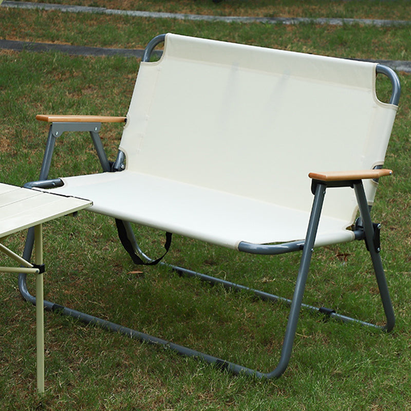 Modern Minimalistische Rechteckige Kohlenstoffstahl Oxford-Gewebe Zusammenklappbarer Campingstuhl Rückenlehne Armlehne Für Garten | Karnz