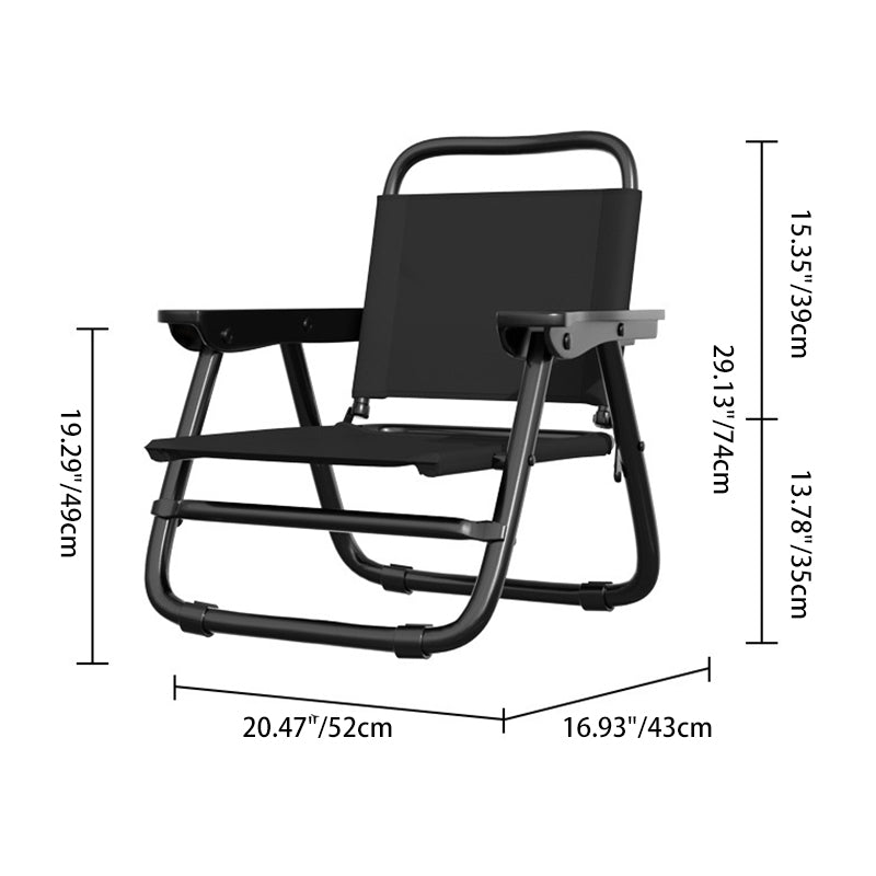 Modern minimalist quadratischer gebogener Oxford-Stoffstahlrohrstuhl mit Rückenlehne und Armlehne für den Außenbereich | Karnz
