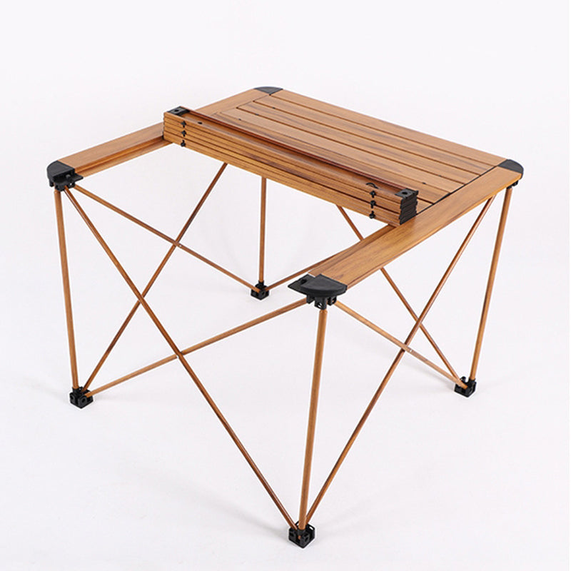 Moderne Einfachheit Quadrat Rechteck Aluminium Eisen Outdoor Faltbarer Camping Kaffeetisch 1-Stufig Für Garten | Karnz