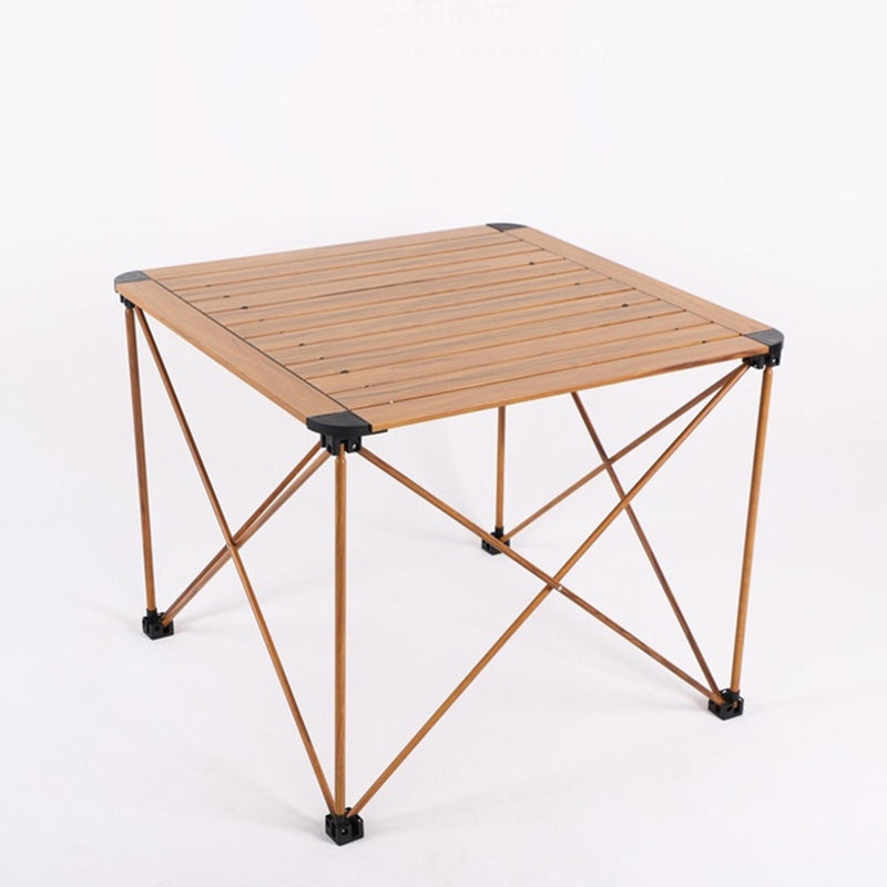 Moderne Einfachheit Quadrat Rechteck Aluminium Eisen Outdoor Faltbarer Camping Kaffeetisch 1-Stufig Für Garten | Karnz