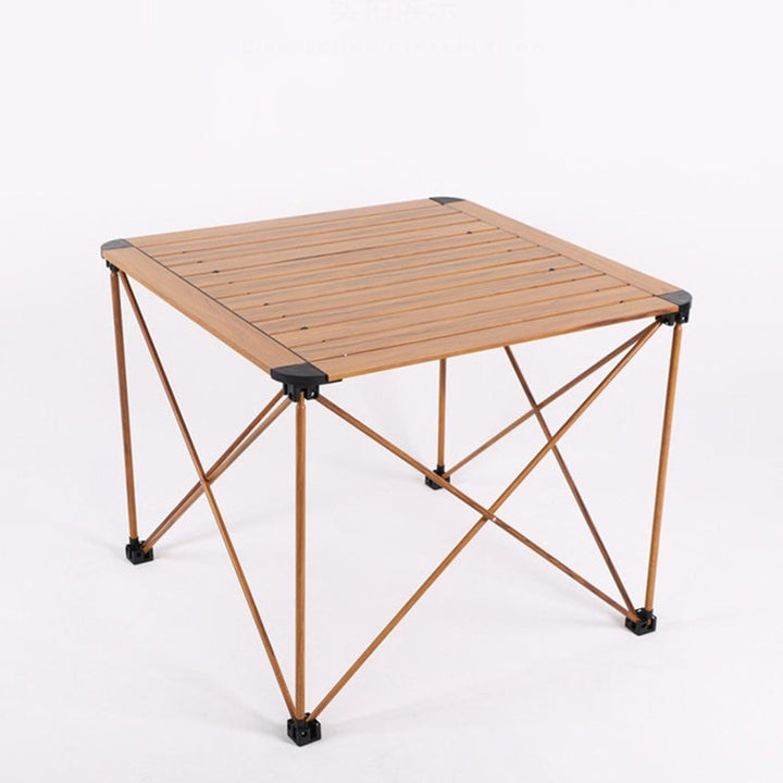Moderne Einfachheit Quadrat Rechteck Aluminium Eisen Outdoor Faltbarer Camping Kaffeetisch 1-Stufig Für Garten | Karnz