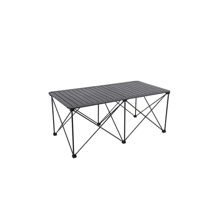 Moderne Einfachheit Quadrat Rechteck Aluminium Eisen Outdoor Faltbarer Camping Kaffeetisch 1-Stufig Für Garten | Karnz