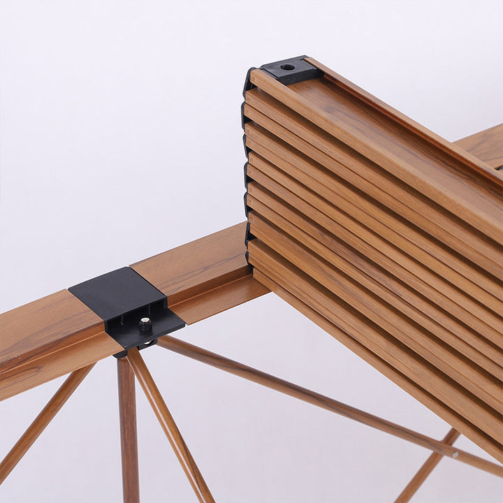 Moderne Einfachheit Quadrat Rechteck Aluminium Eisen Outdoor Faltbarer Camping Kaffeetisch 1-Stufig Für Garten | Karnz