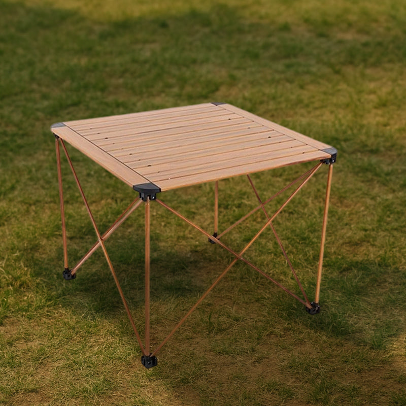 Moderne Einfachheit Quadrat Rechteck Aluminium Eisen Outdoor Faltbarer Camping Kaffeetisch 1-Stufig Für Garten | Karnz