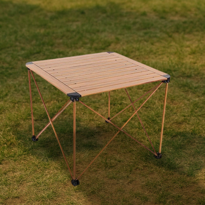 Moderne Einfachheit Quadrat Rechteck Aluminium Eisen Outdoor Faltbarer Camping Kaffeetisch 1-Stufig Für Garten | Karnz