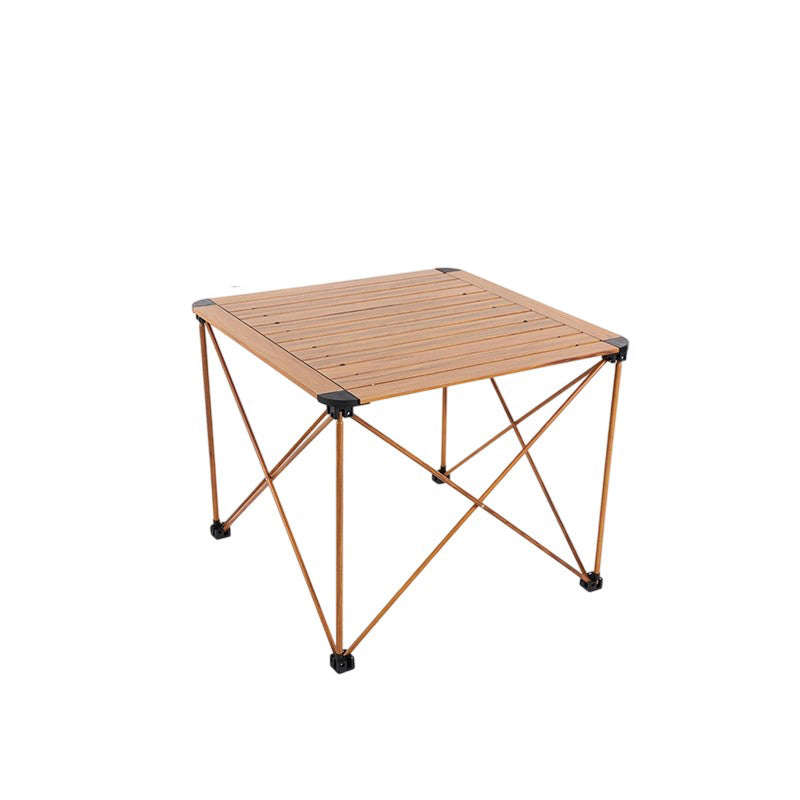 Moderne Einfachheit Quadrat Rechteck Aluminium Eisen Outdoor Faltbarer Camping Kaffeetisch 1-Stufig Für Garten | Karnz