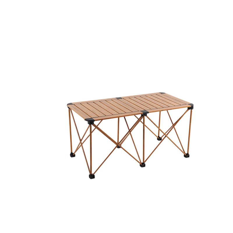 Moderne Einfachheit Quadrat Rechteck Aluminium Eisen Outdoor Faltbarer Camping Kaffeetisch 1-Stufig Für Garten | Karnz