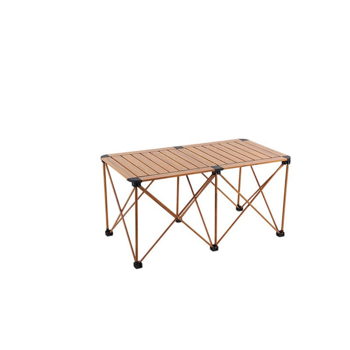 Moderne Einfachheit Quadrat Rechteck Aluminium Eisen Outdoor Faltbarer Camping Kaffeetisch 1-Stufig Für Garten | Karnz