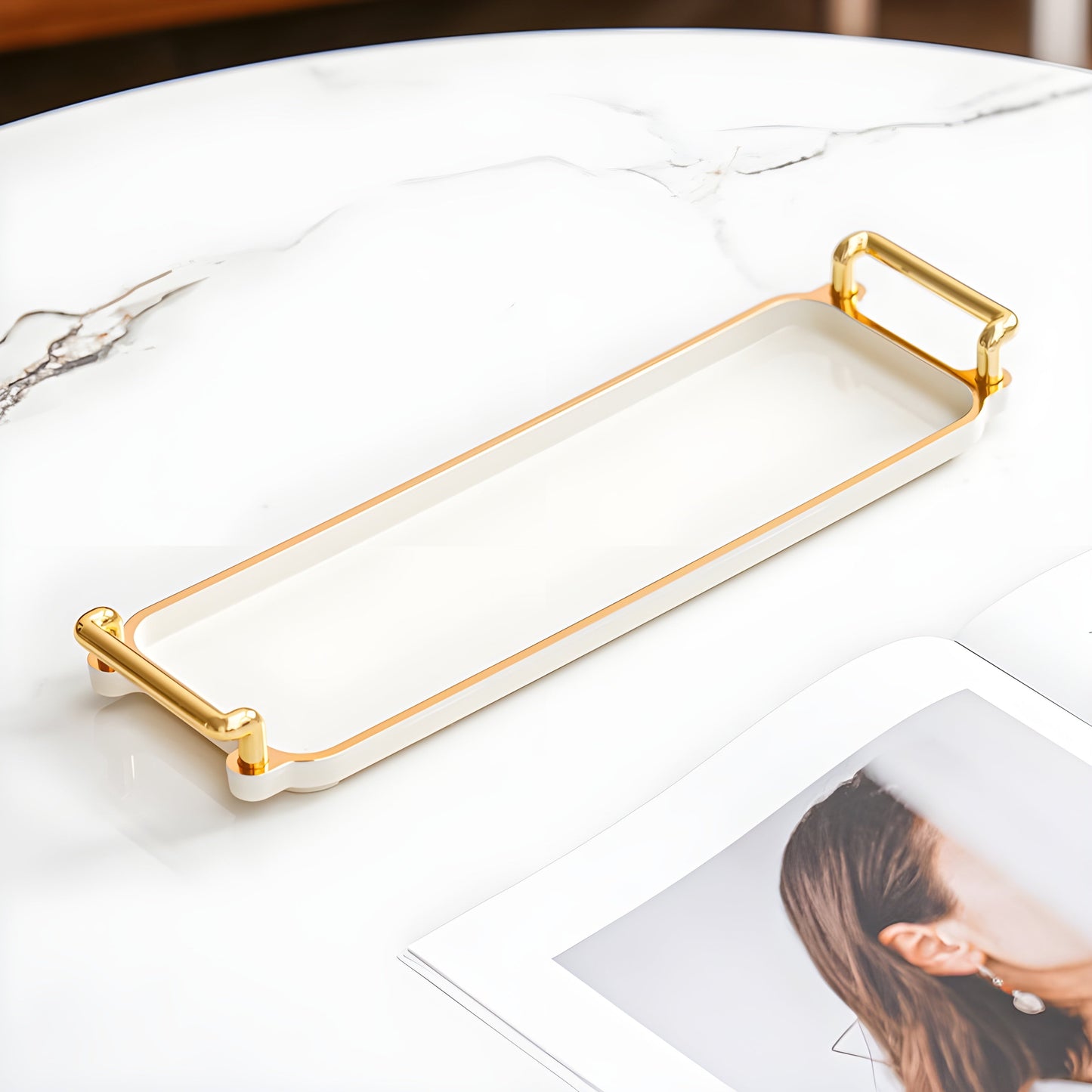 Elegante Luxus Aufbewahrungsschale zur Organisation von Wohnessentials | Karnz