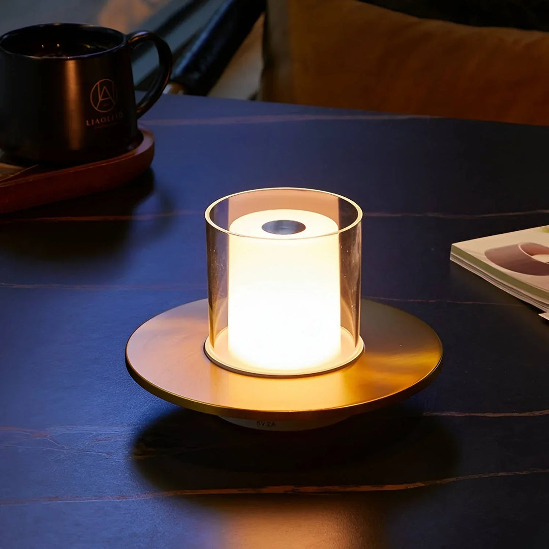 Glas Kerzen Tischlampe | Karnz